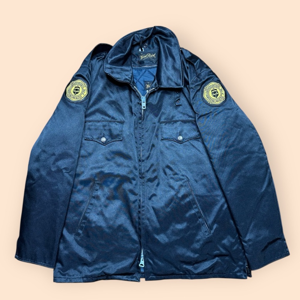 Vintage 1970s City Of Pittsburgh Fire Bureau Jacket West Point Size 40 Vtg 70s